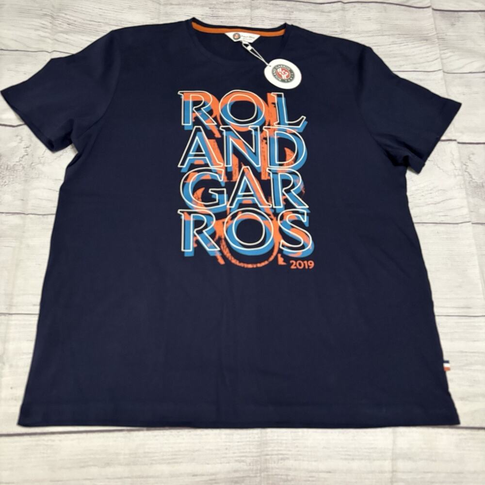 Roland Garros 2019 Mens Size XXL 2XL Official T-Shirt Shirt Paris Tennis